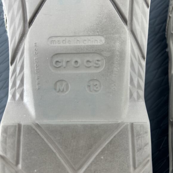 Men's Crocs Beach Line Canvas Slip On Boat Shoes Loafers Mens Size 13 Comfort - Picture 8 of 10